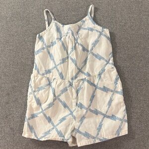 5/$15- Kids Blue and White Patterned Romper